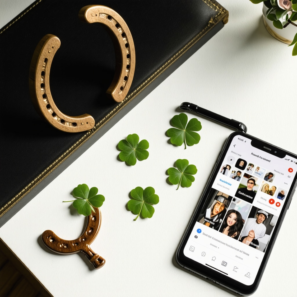 French cultural symbols and digital devices representing the evolution of folk beliefs