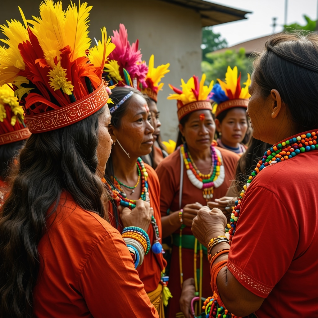 Community practicing traditional earthquake rituals alongside scientific safety measures