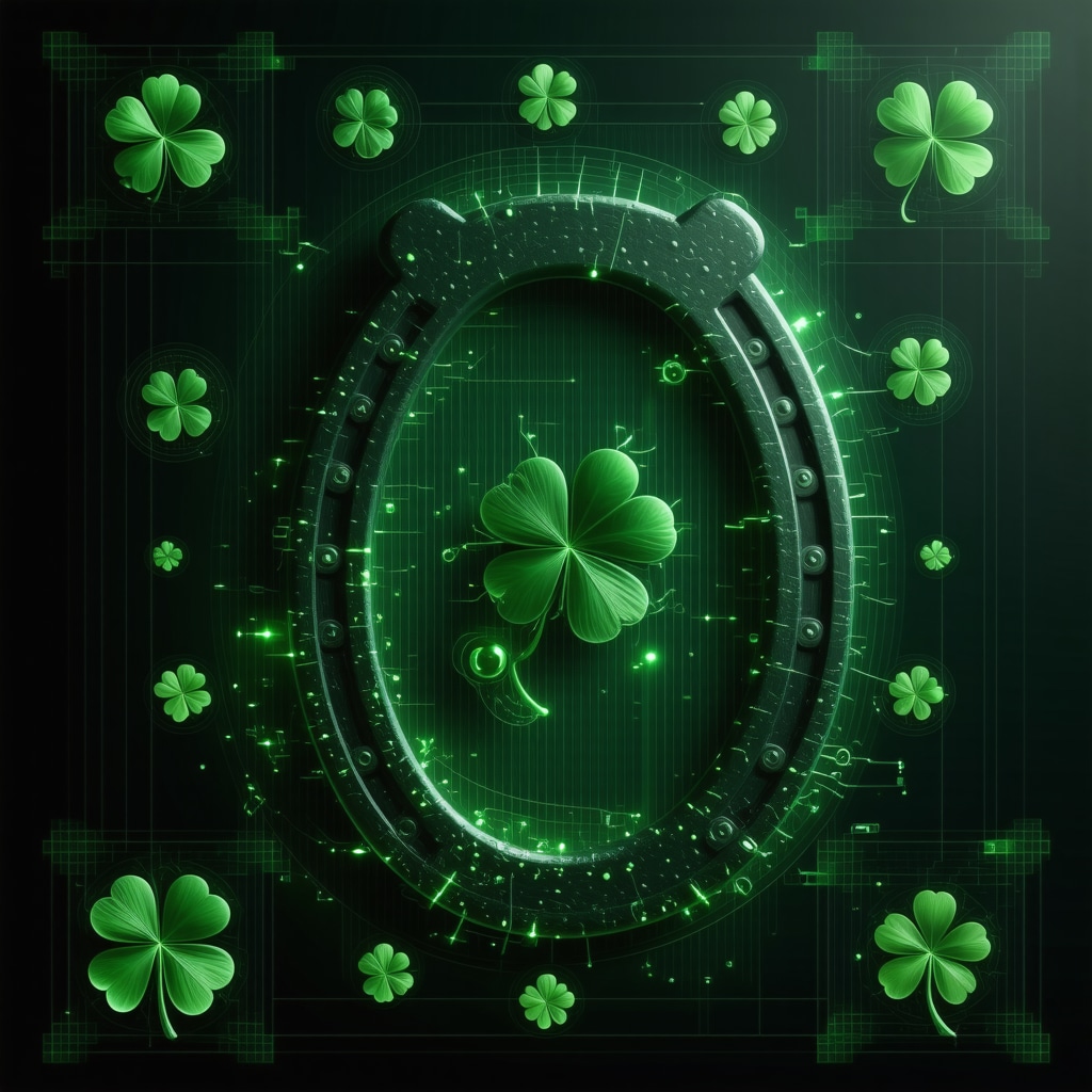 Fusión de símbolos tradicionales alemanes con tecnología digital moderna Composición digital de símbolos del folclore alemán integrados con elementos tecnológicos modernos