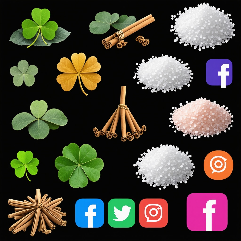 Collage of superstition symbols and digital technology icons illustrating the evolution of superstitions in the digital age