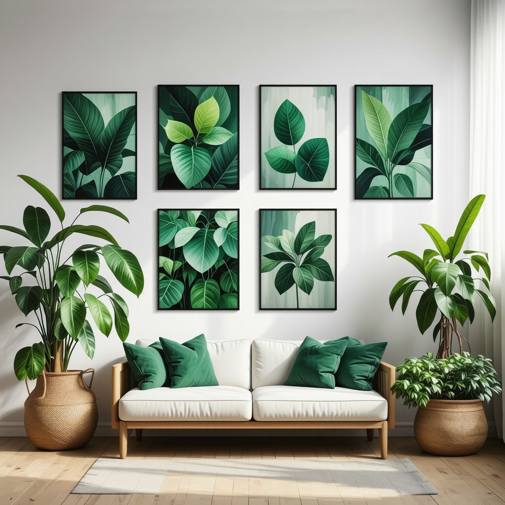 Room with decor arranged in odd-numbered groups to enhance energy and harmony