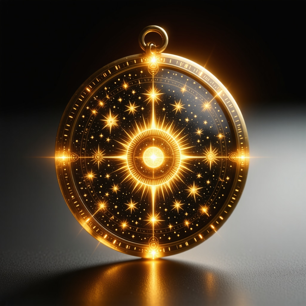 Símbolos Celestiales en el Amuleto: Protección y Energía Positiva