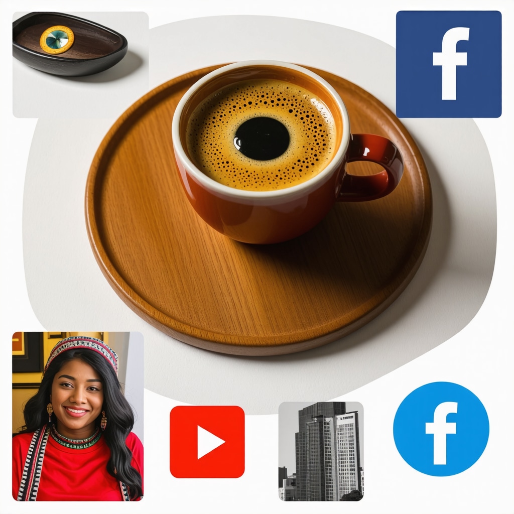 Collage representando símbolos argentinos tradicionales y su adaptación en la era digital