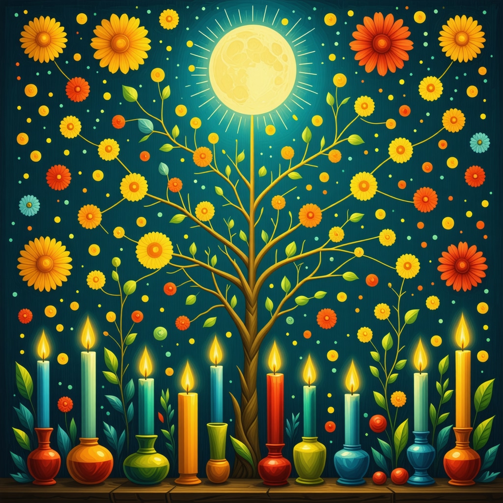 Ilustración conceptual que muestra la integración de símbolos culturales venezolanos con redes neuronales y colaboración comunitaria