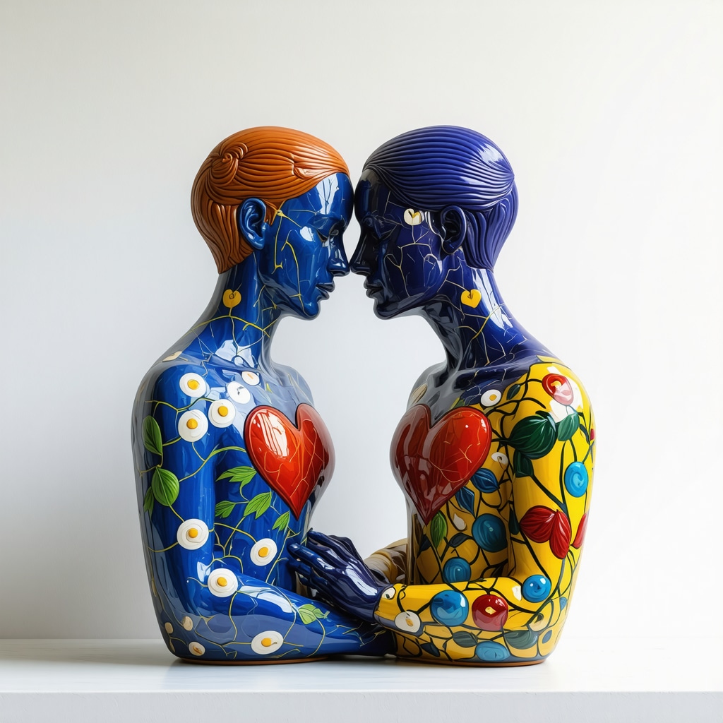 Representación artística de la figa y azulejos portugueses en contexto terapéutico moderno