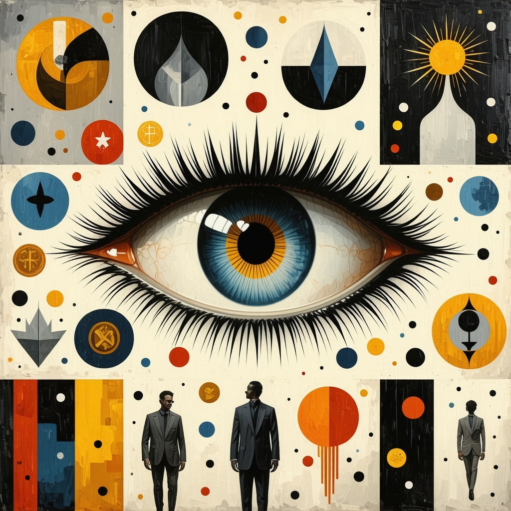 Collage showing Argentine superstitions, psychological resilience symbols, digital social media icons, and economic elements