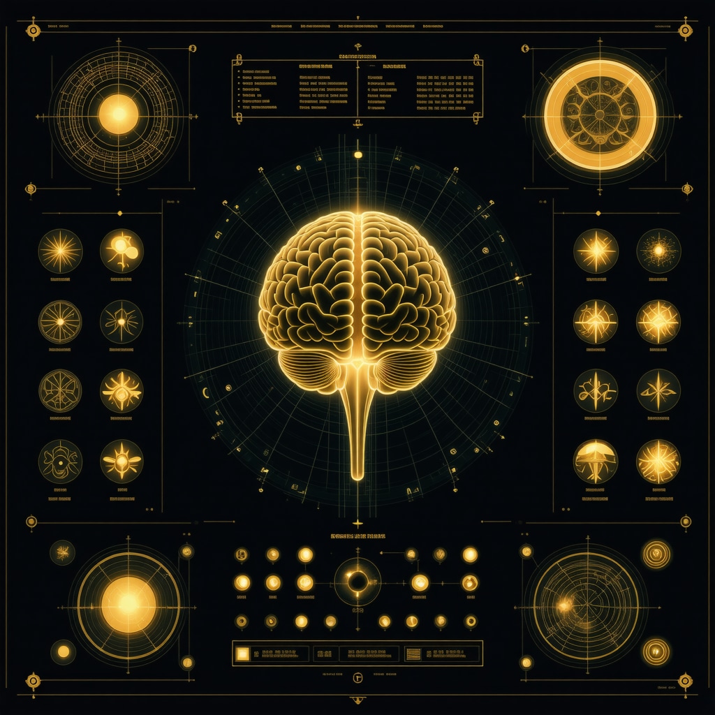 Representación visual de la integración entre rituales supersticiosos chinos y procesos neurobiológicos en un entorno digital moderno