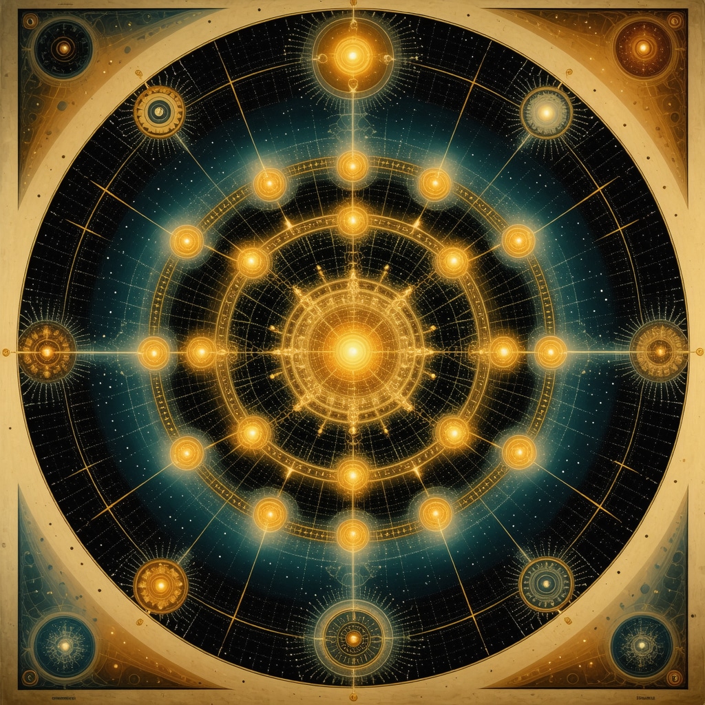 Intricate mandala combining mythological symbols with neural network imagery representing emotional architecture and neuroplasticity