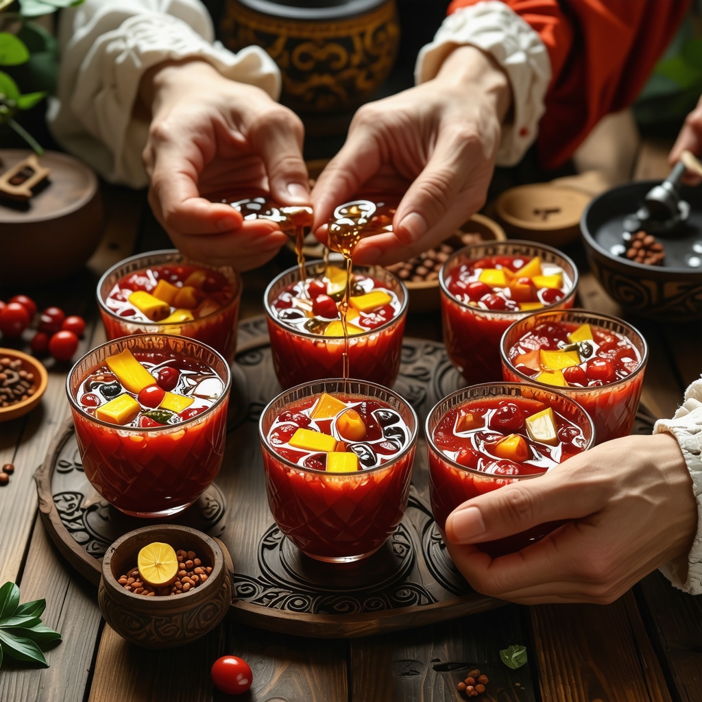 Presagios de bebidas deliciosas: rituales para el éxito