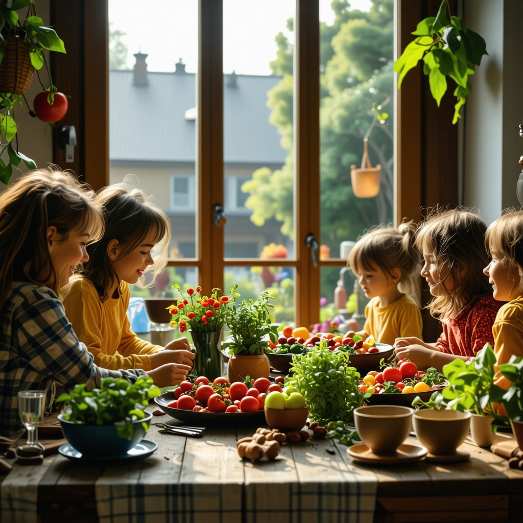 Cozy home interior with open windows and colorful decorations representing Sunday rituals for good fortune