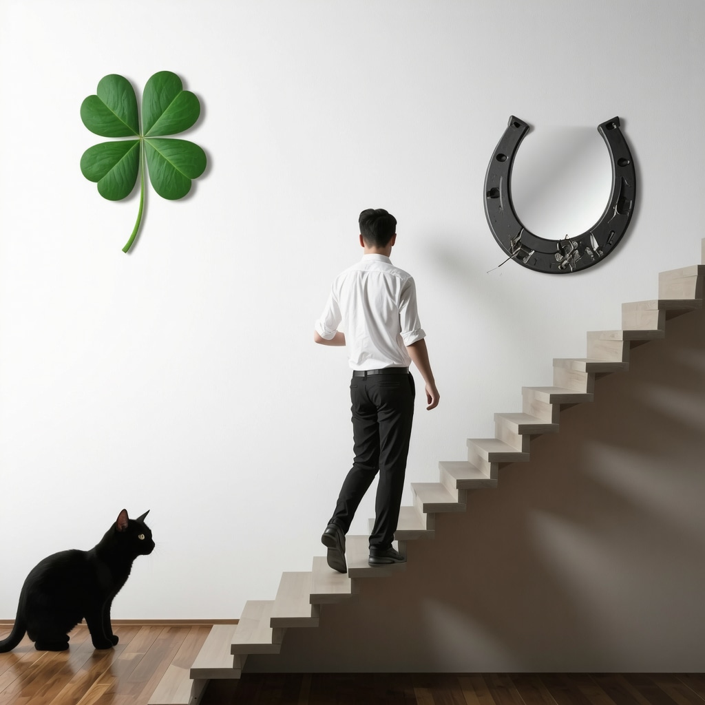 Supersticiones de Escaleras: Mitos de la Suerte y el Mal