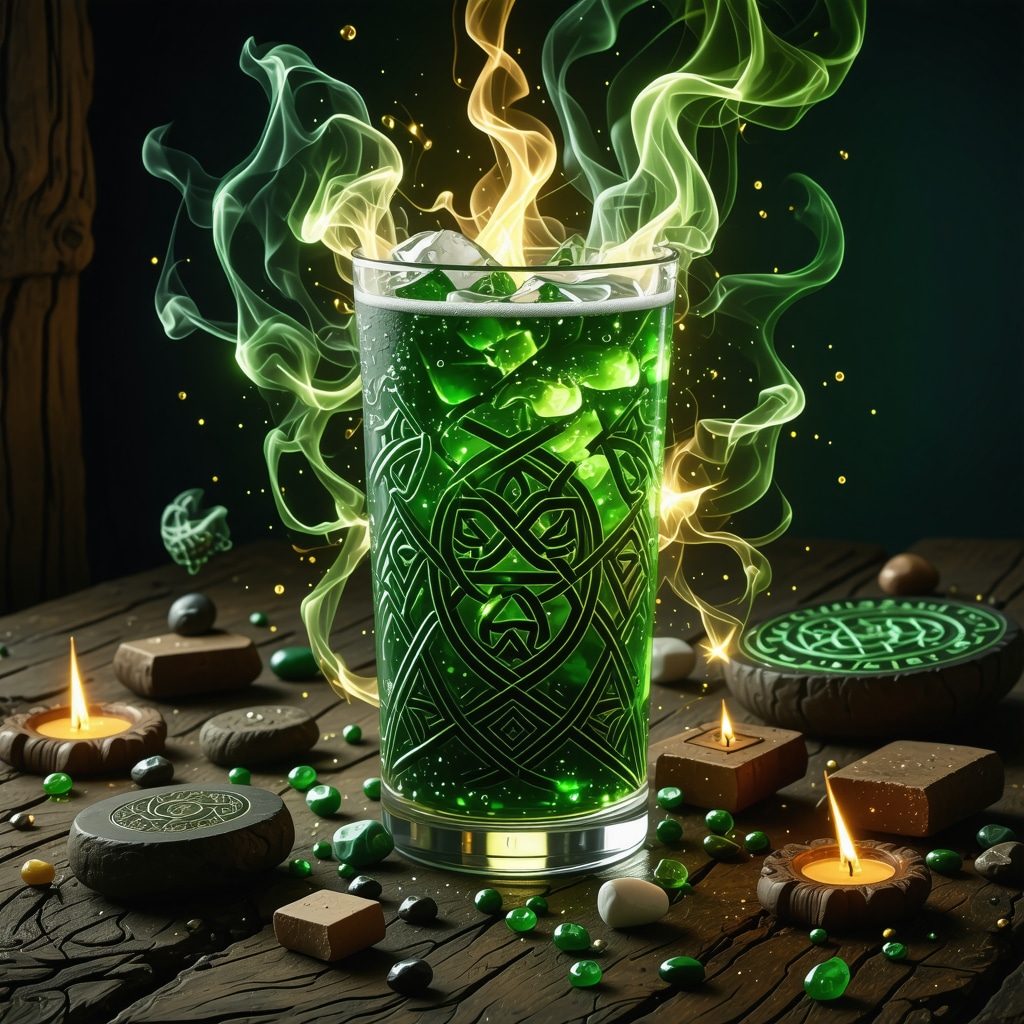 Agüeros celta para una bebida deliciosa y llena de energía