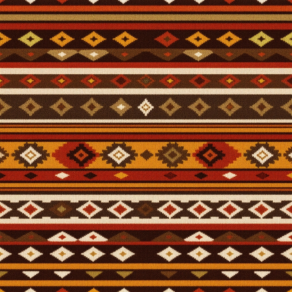 Detalle de patrones geométricos en textiles tradicionales peruanos