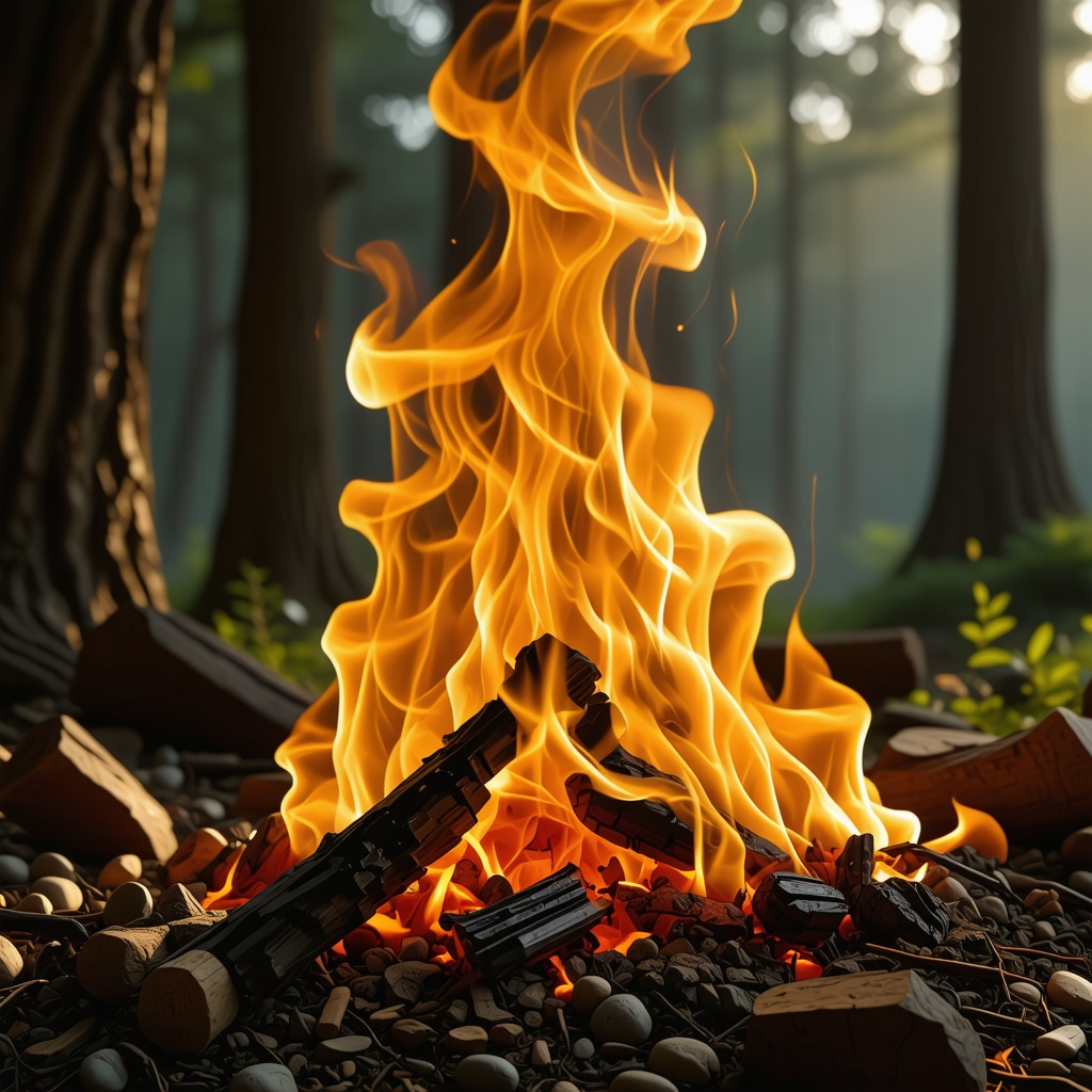 Simbolismo de Elementos Ígneos para Protección y Prosperidad