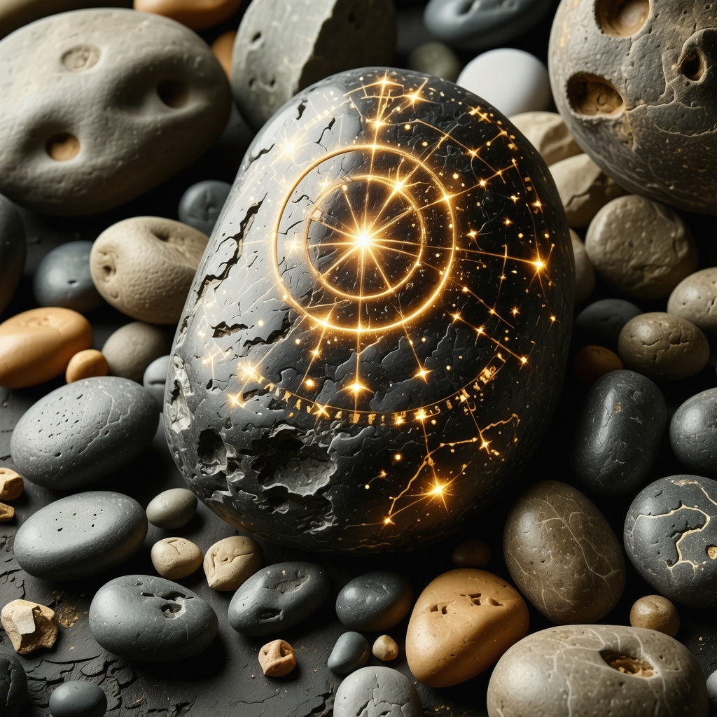 Simbolismo de piedras místicas en supersticiones antiguas latinas