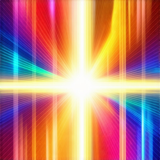 Símbolos cristianos con energía vibrante y significado espiritual