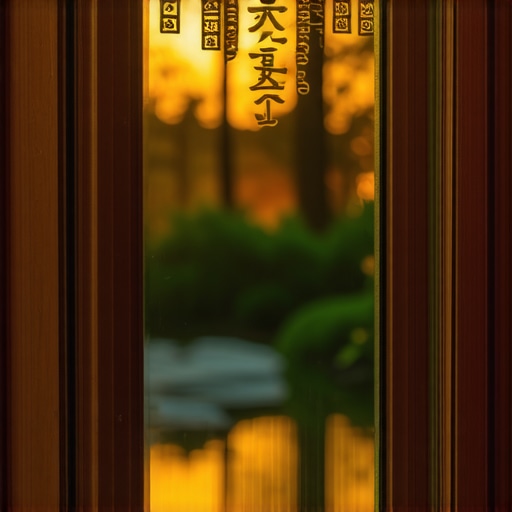 Mirror reflecting glowing luck symbols in a mystical setting