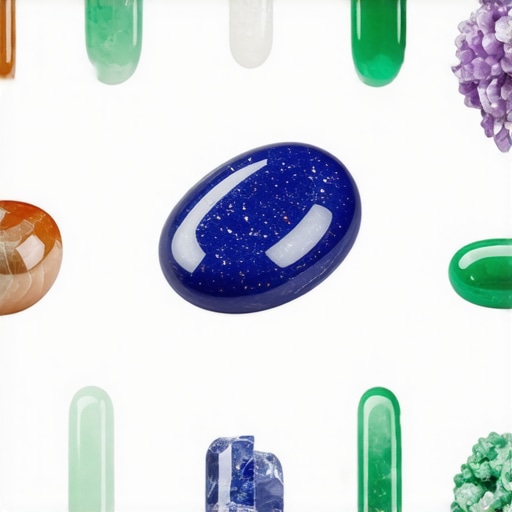 A colorful collage of objects like stones, jewelry, and amulets symbolizing personal power and intentions