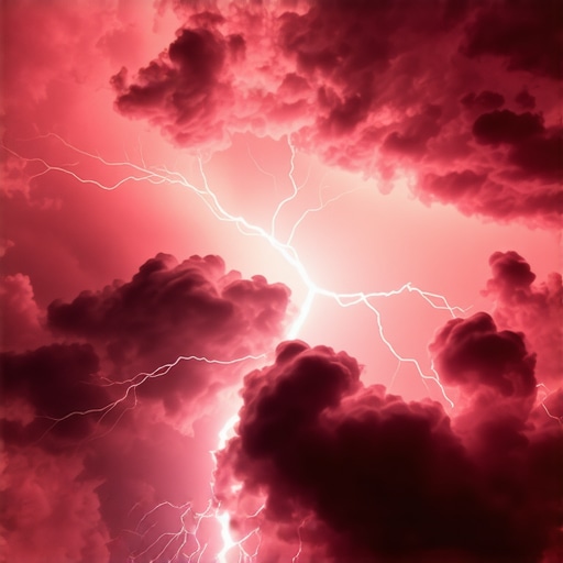 Una tormenta con relámpagos que representan poder y transformación espiritual