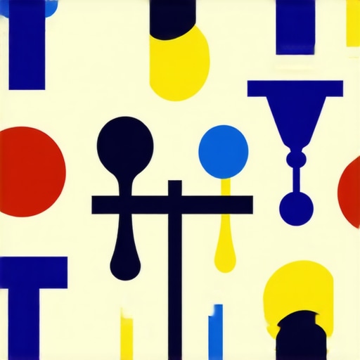 Illustration of French superstition symbols, amulets, and traditional rituals.