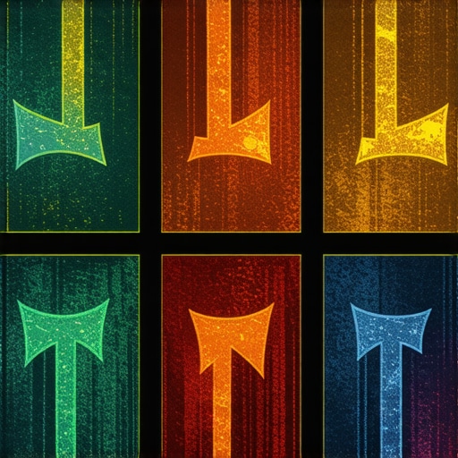 Various cultural symbols representing numbers in a vibrant and mystical setting.