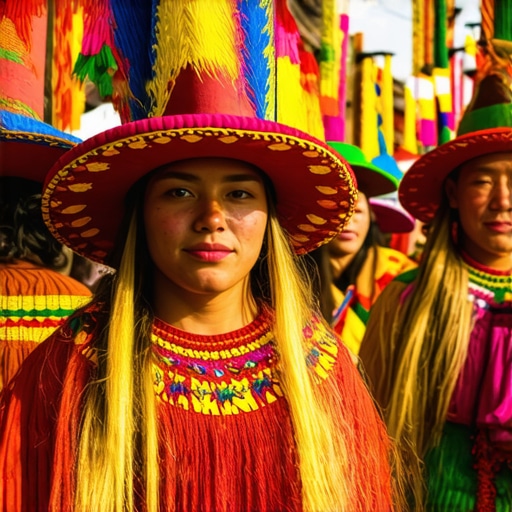 Celebración de rituales ancestrales en Ecuador con símbolos culturales y espirituales