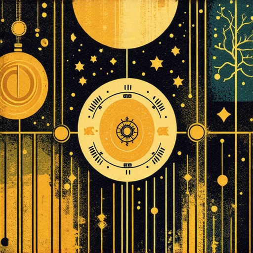 Mystical symbols and signs in nature representing good luck and prosperity