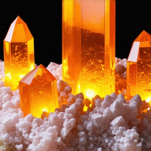 Agüeros con cristales naranjas para la vitalidad física 2026