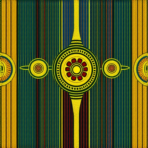 Interpretación de señales culturales y ancestrales Illustration of various cultural symbols and ancient signs in a mystical scene.