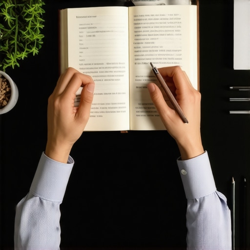 Persona analizando su diario de experiencias relacionado con supersticiones para entender su impacto real