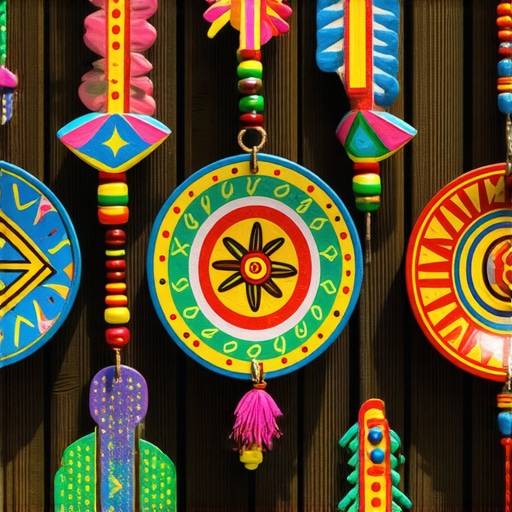 Variedad de amuletos y símbolos culturales latinoamericanos