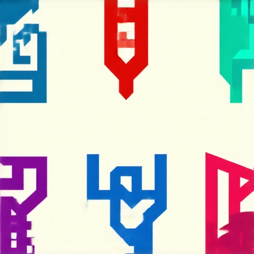 Ilustración de símbolos antiguos y modernos relacionados con supersticiones en diferentes culturas